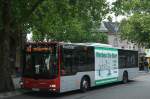 busse/166331/man-a21-nl-283-7543-steht MAN A21 NL 283 (7543) steht hier als Linie 760 nach 'Ratingen, Ost (S)', aufgenommen an der Haltestelle 'Ratingen Mitte' am 25.07.2011. 